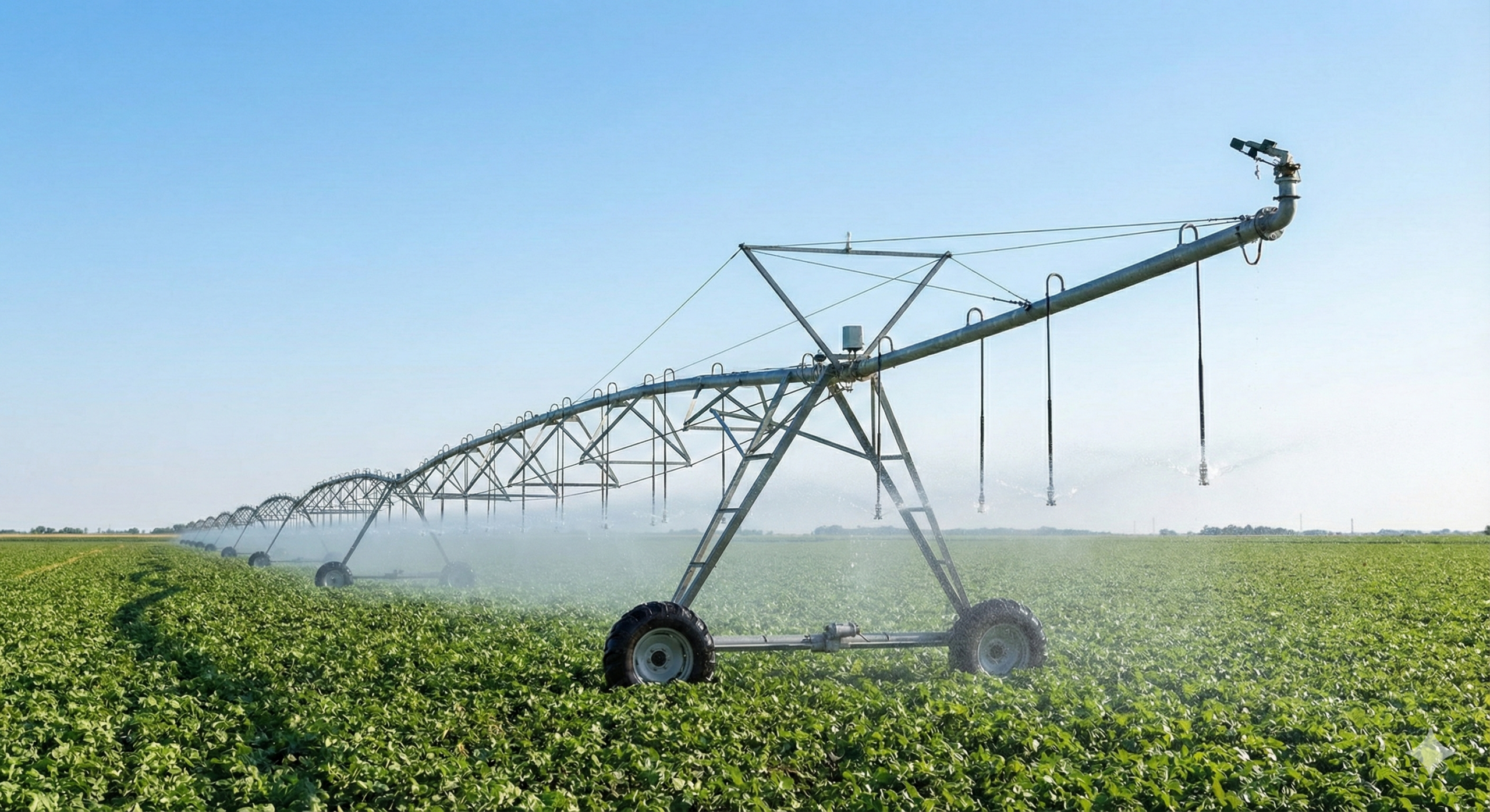Smart Irrigation Solutions system watering crops using modern technology