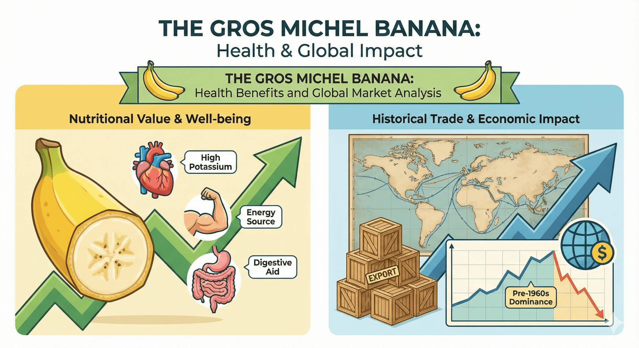 Gros Michel Banana bunch with thick peel and rich yellow color
