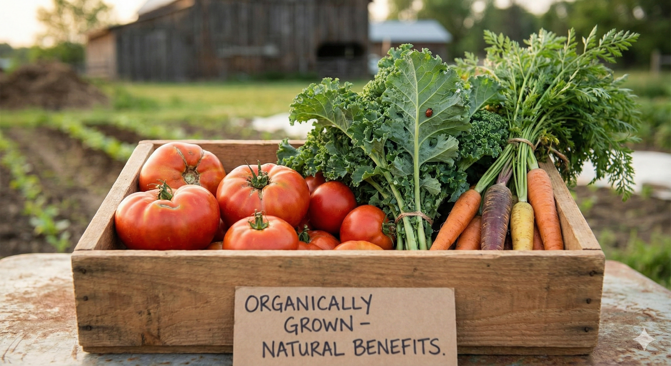 Organic farming using natural methods to improve soil health