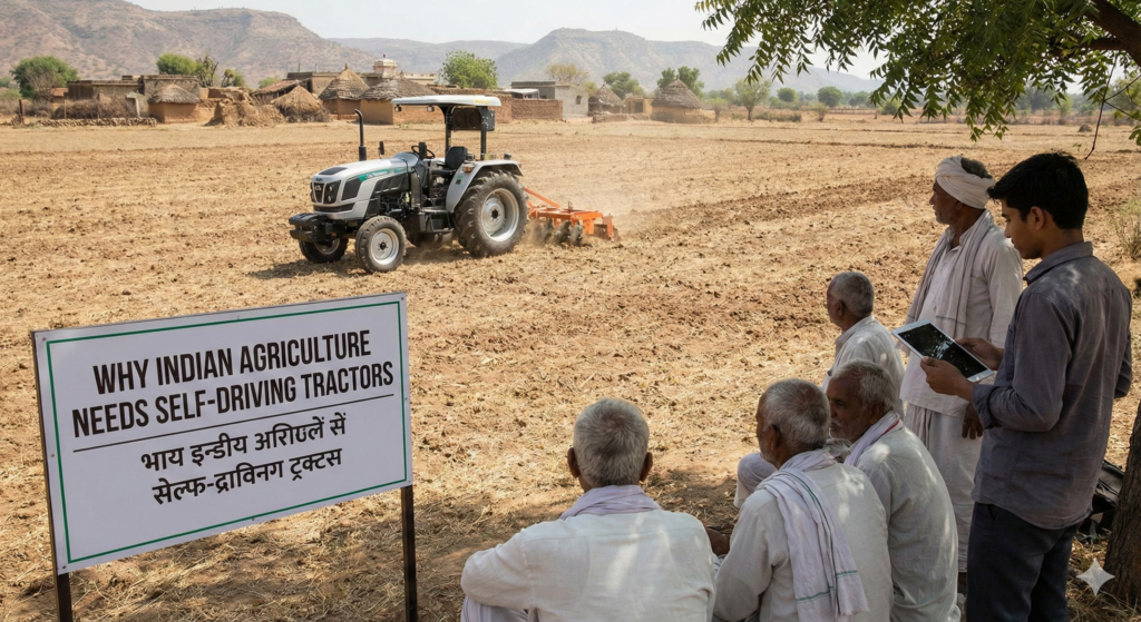 Self-Driving Tractors for Smart Indian Farming