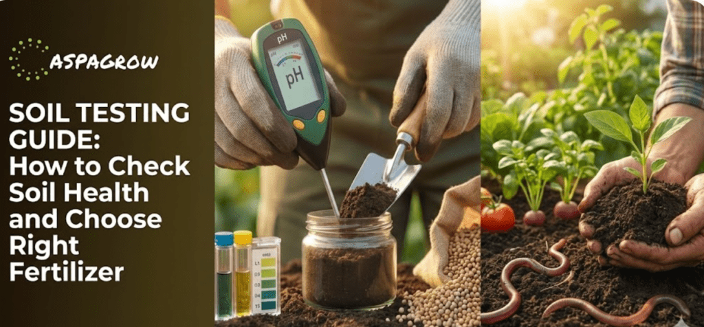 Soil testing guide showing how farmers check soil health and choose right fertilizer