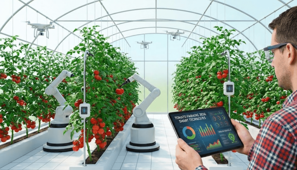 Smart tomato farming with drip irrigation system
